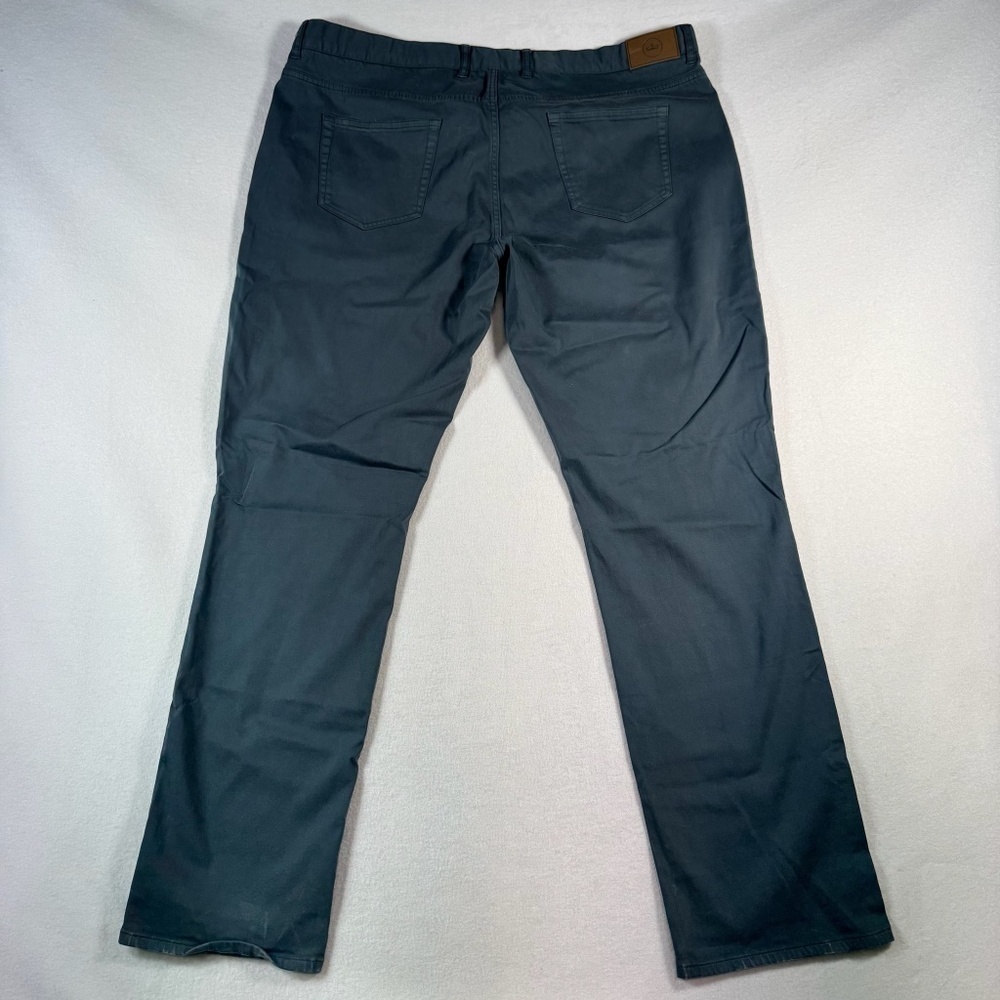 Peter Millar Pants Mens 42 Gray Straight Chino - Picture 2 of 11